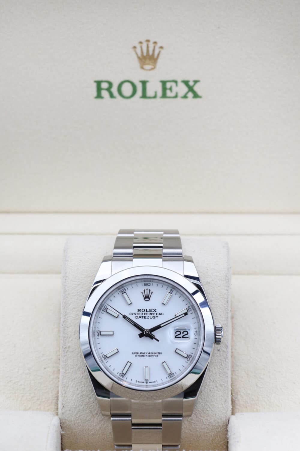 Rolex 126300 White Index DATEJUST  41mm 2023 - Image 2
