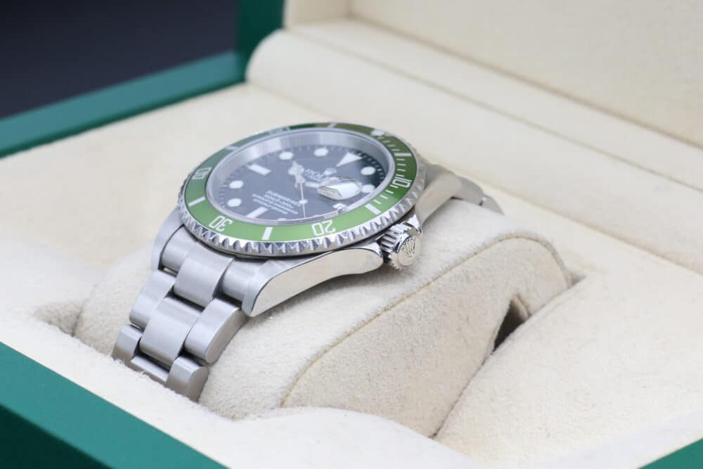 Rolex 16610LV Black SUBMARINER 40mm 2004 KERMIT FLAT 4 - Image 5