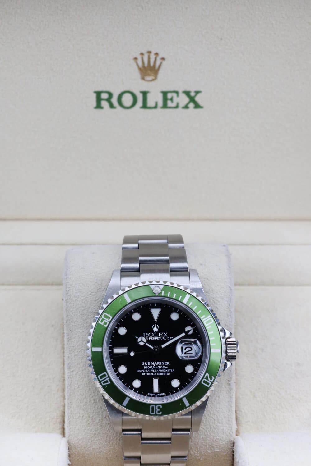 Rolex 16610LV Black SUBMARINER 40mm 2004 KERMIT FLAT 4 - Image 2