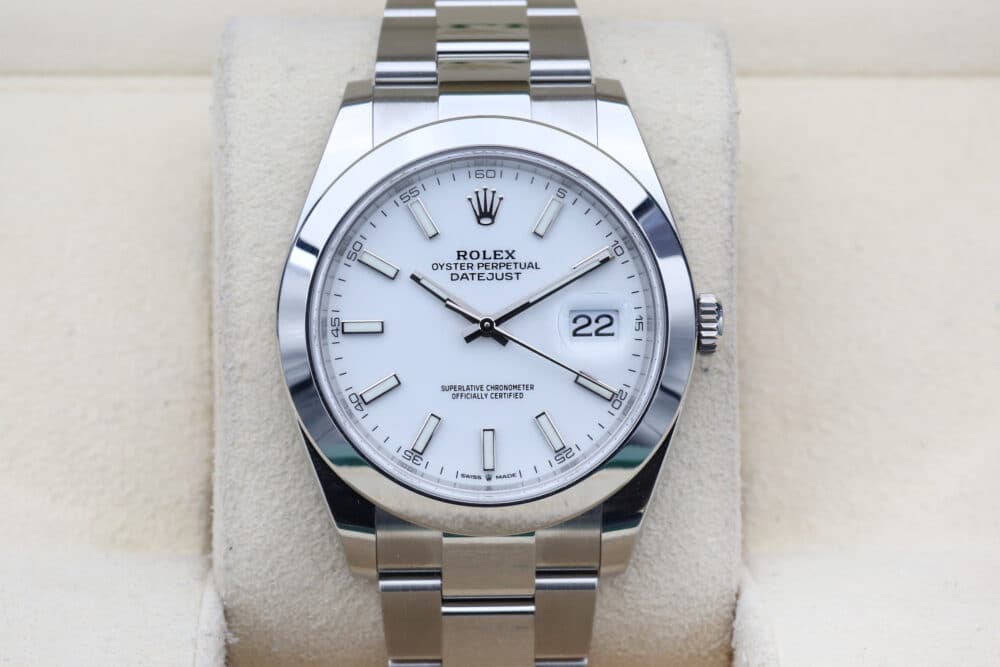 Rolex 126300 White Index DATEJUST  41mm 2023