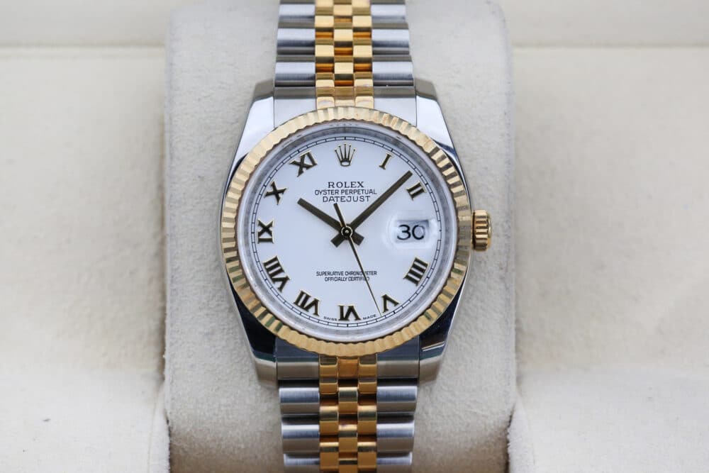 Rolex 116233 White Roman DATEJUST  36mm 2008