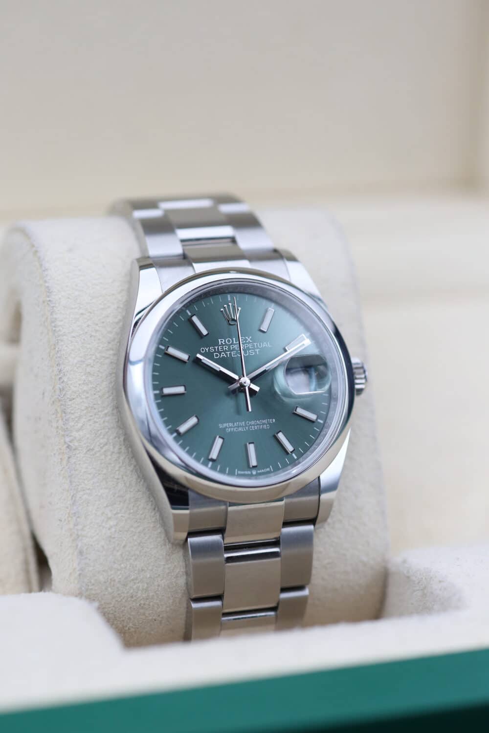 Rolex 126200 Mint Green DATEJUST 36mm 2023 - Image 3