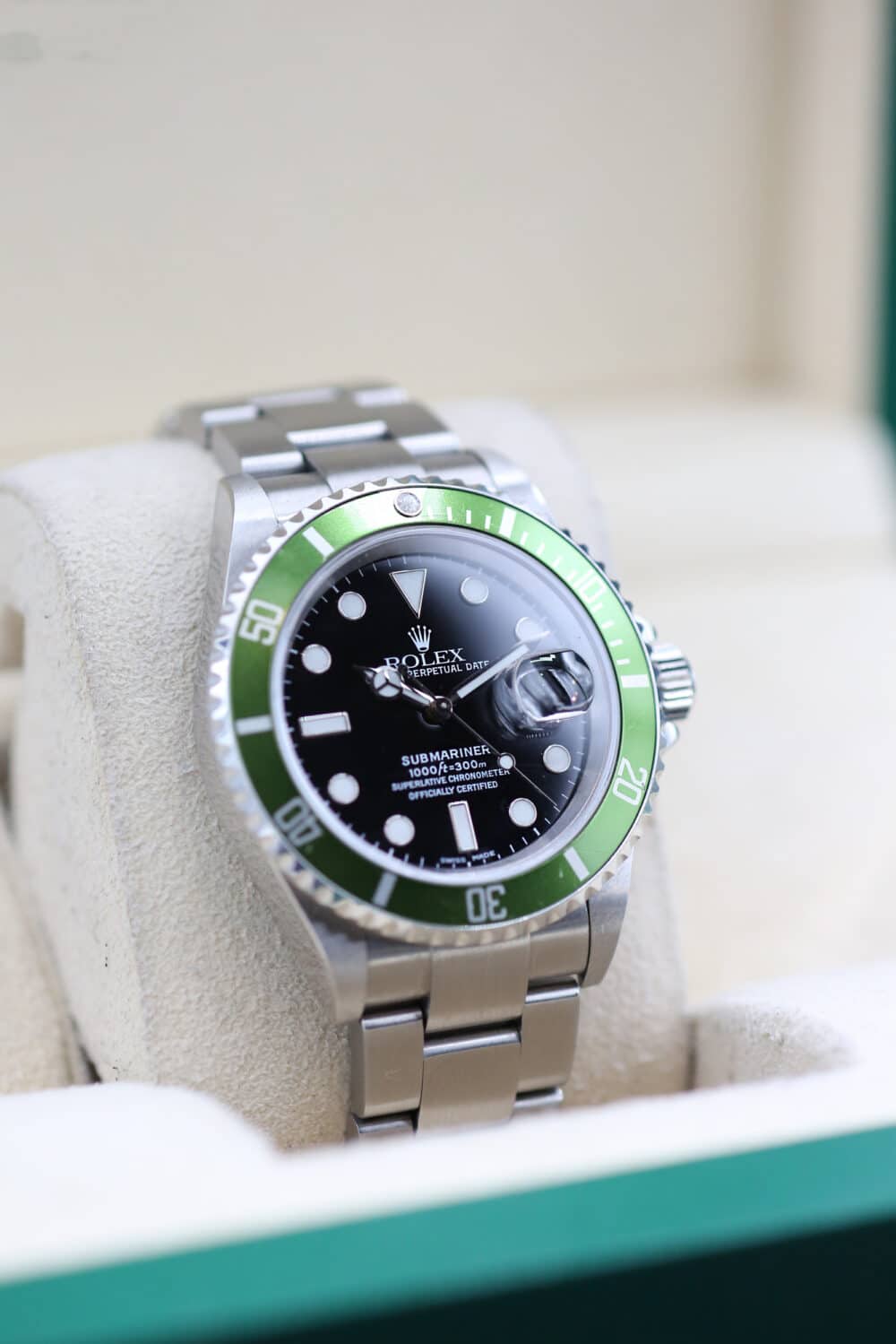 Rolex 16610LV Black SUBMARINER 40mm 2004 KERMIT FLAT 4 - Image 3