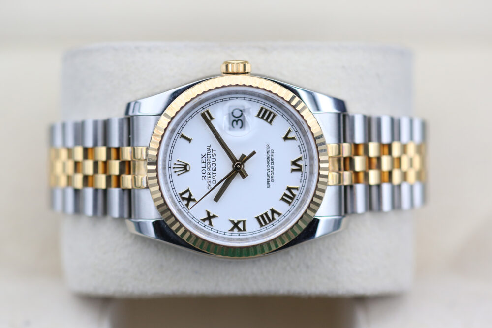 Rolex 116233 White Roman DATEJUST  36mm 2008 - Image 4