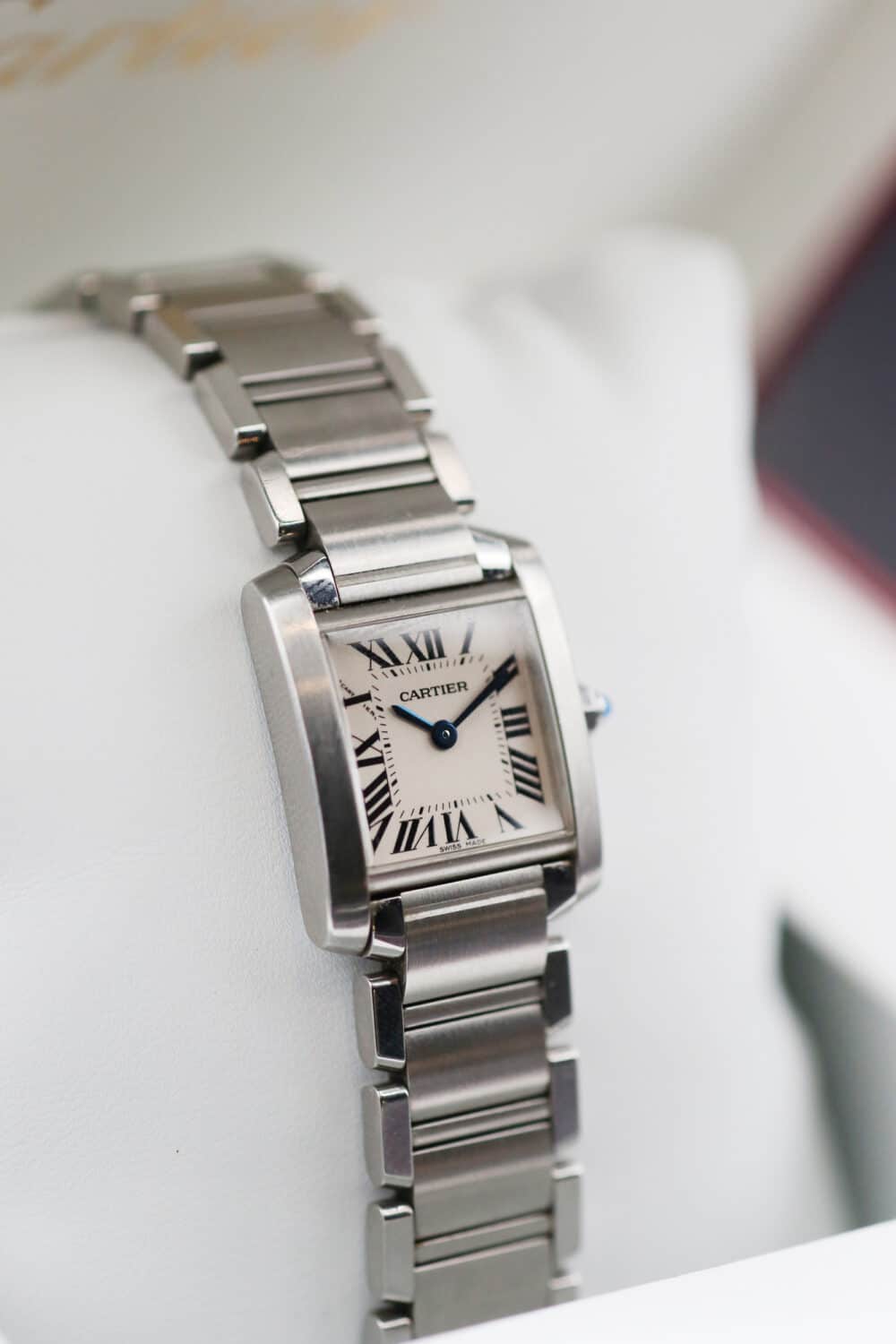 Cartier 2384 White Roman TANK FRANÇAISE 20mm - Image 3