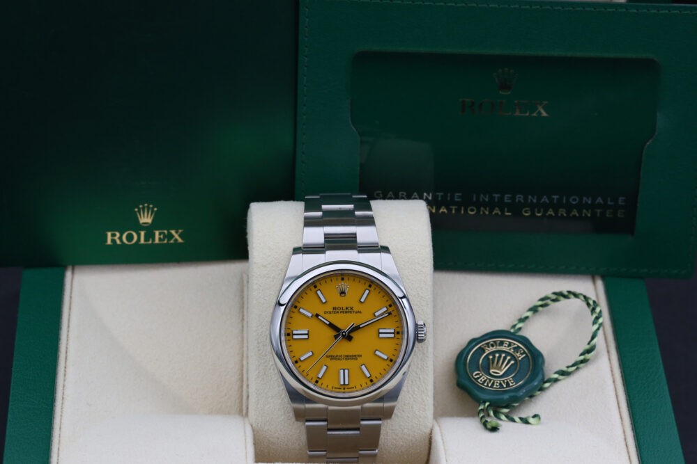 Rolex 124300 Yellow OYSTER PERPETUAL 41mm 2020 - Image 5