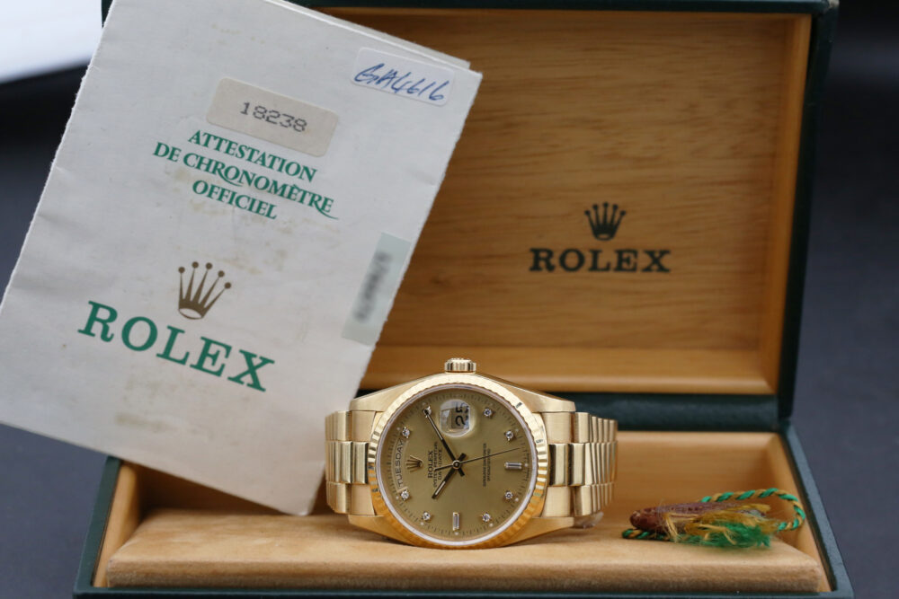 Rolex 18238 Champagne DAY-DATE 36mm 1990 - Image 5