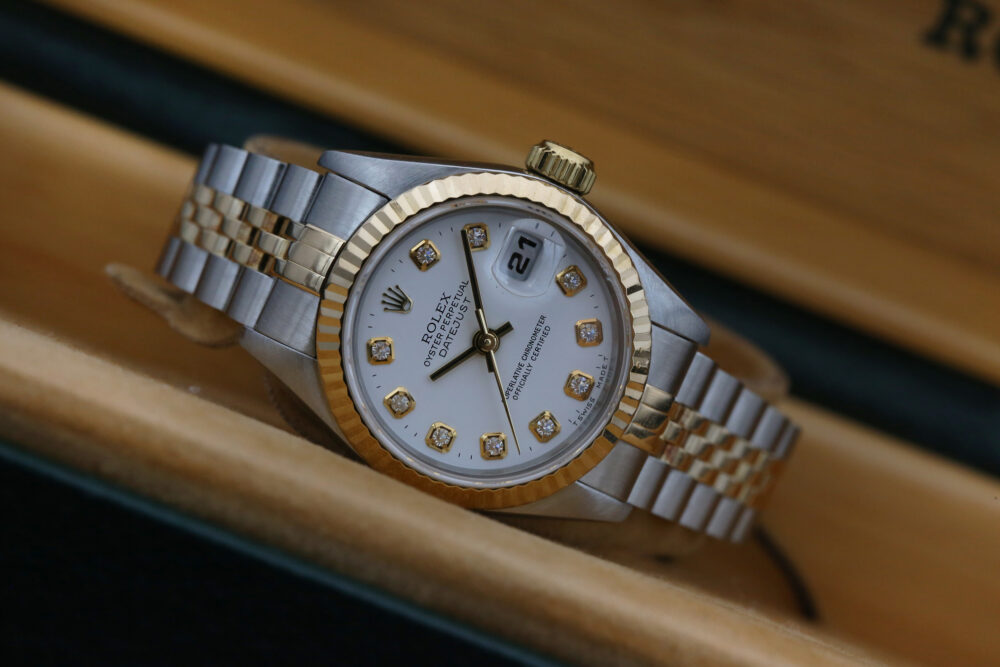 Rolex 69173 White Diamond DATE JUST 26mm 1995 - Image 2