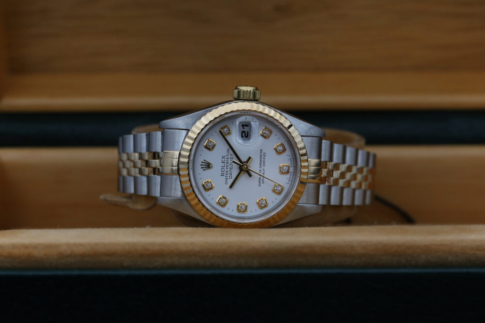 Rolex 69173 White Diamond DATE JUST 26mm 1995