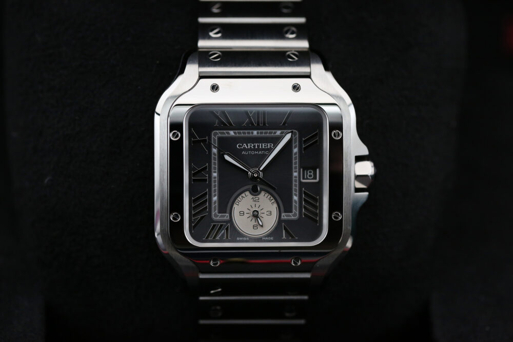 Cartier WSSA0076 Grey Dual Time SANTOS DE CARTIER  40mm 2024