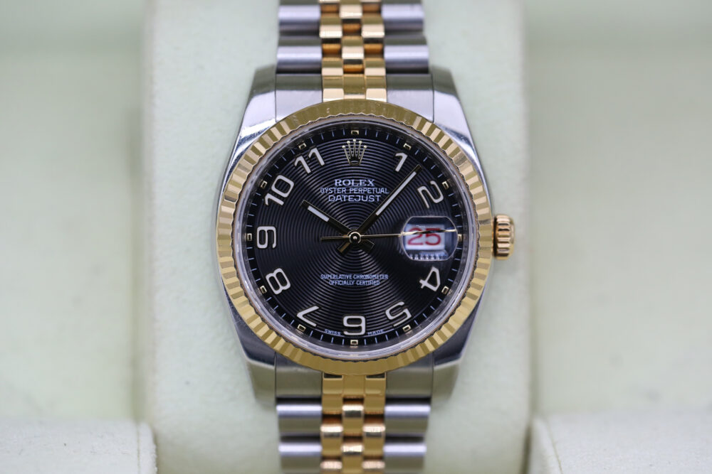 Rolex 116233 Black Arabic DATEJUST 36mm 2017