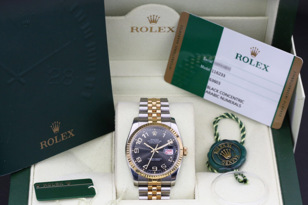 Rolex 116233 Black Arabic DATEJUST 36mm 2017 - Image 5