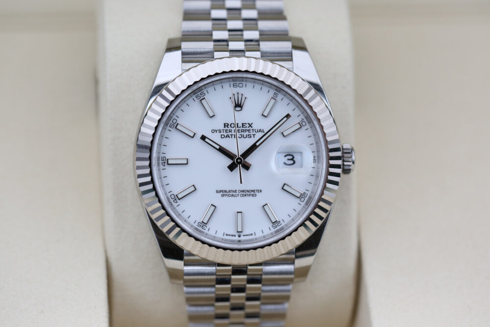 Rolex Datejust White Index 126334 41mm 2025