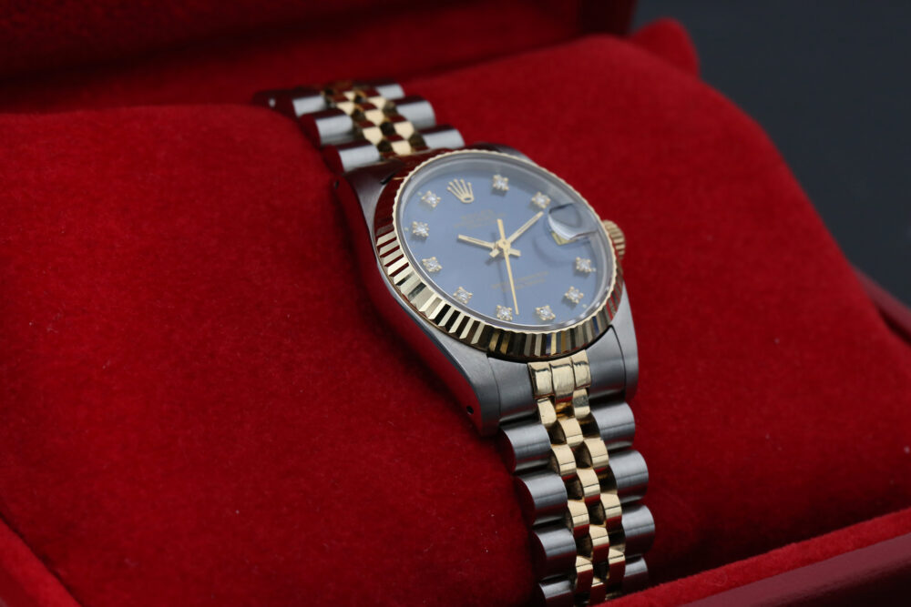 Rolex 68273 Blue Diamond DATEJUST 31mm 1989 - Image 7