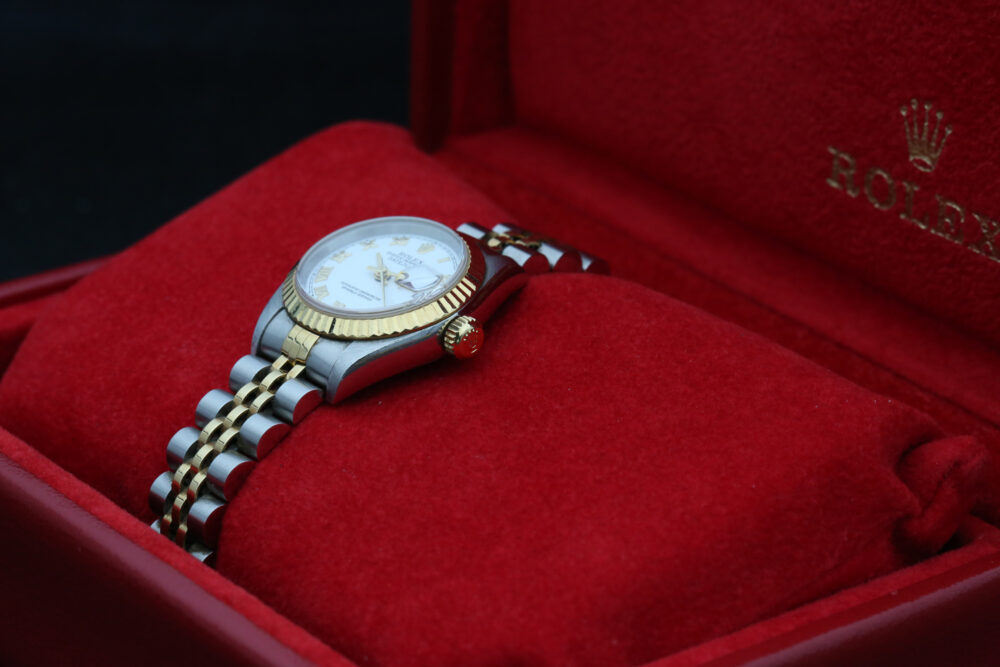 Rolex 69173 White Roman DATEJUST 26mm 1994 - Image 6