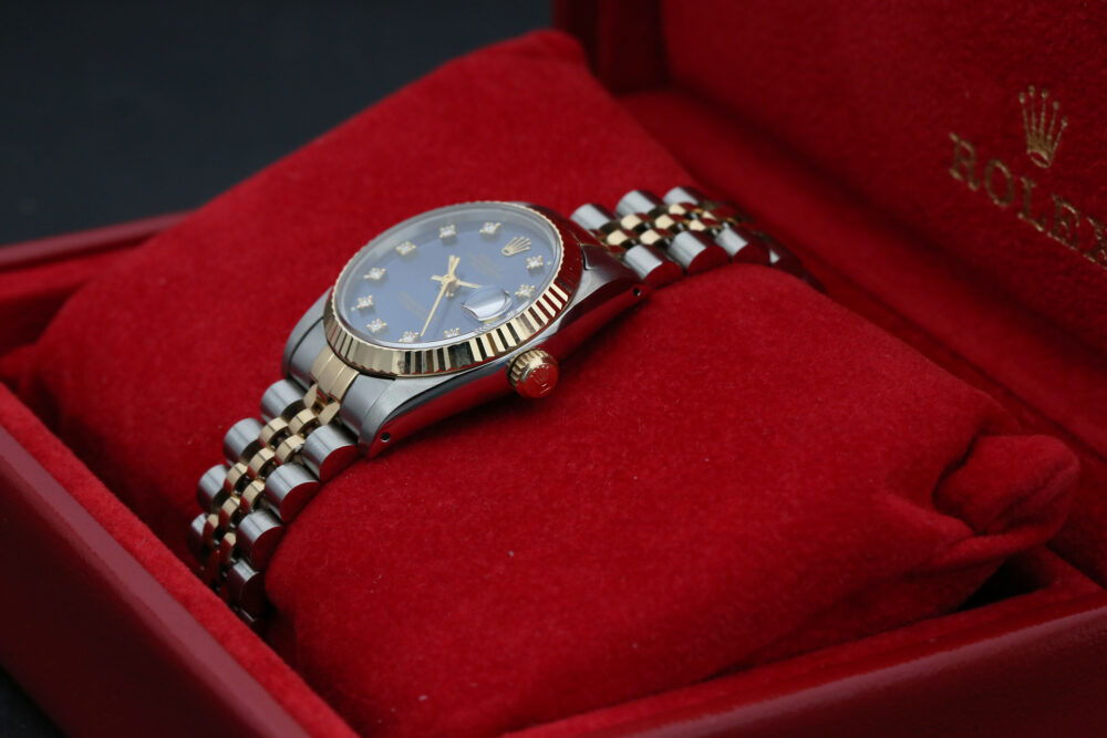 Rolex 68273 Blue Diamond DATEJUST 31mm 1989 - Image 6