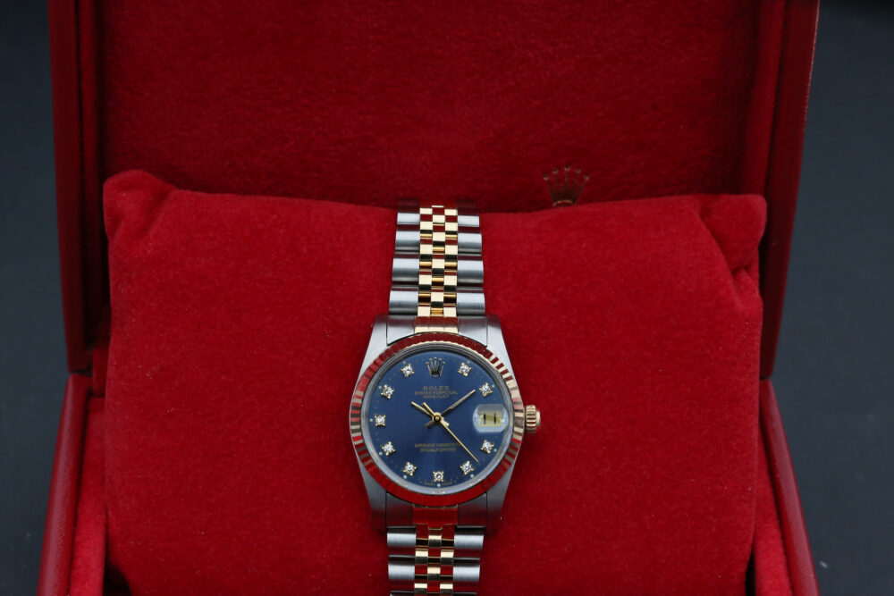 Rolex 68273 Blue Diamond DATEJUST 31mm 1989 - Image 4